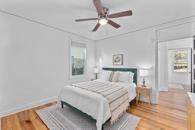 1738 Kissingbower Rd, Augusta, GA 30904 - bedroom featuring light wood-type flooring and a ceiling fan