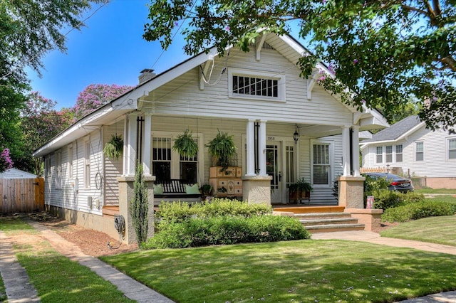 1958 Mcdowell St, Augusta, GA 30904 - view of front of home featuring a porch and a chimney