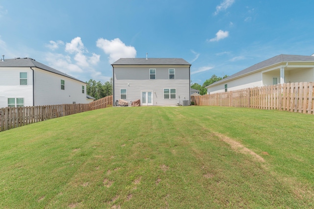 6058 Whitewater Dr, North Augusta, SC 29841 - rear view of house featuring a fenced backyard and french doors