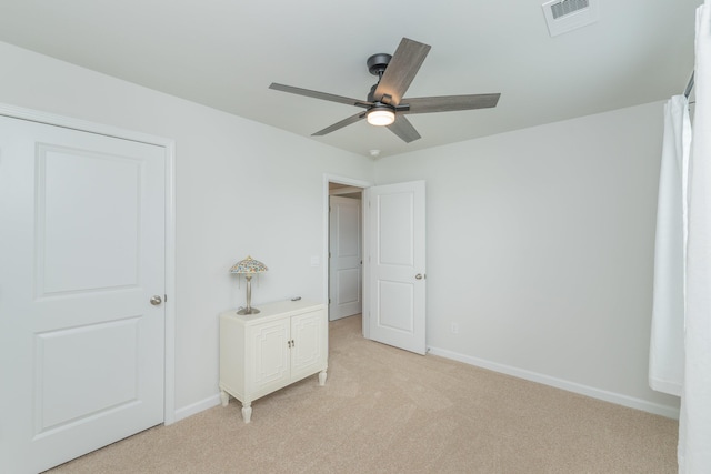 6058 Whitewater Dr, North Augusta, SC 29841 - unfurnished bedroom featuring light carpet and a ceiling fan