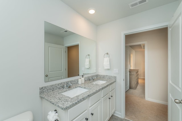 6058 Whitewater Dr, North Augusta, SC 29841 - bathroom featuring double vanity and baseboards