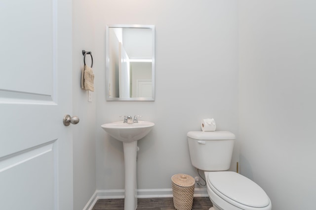 6058 Whitewater Dr, North Augusta, SC 29841 - bathroom featuring toilet and wood finished floors