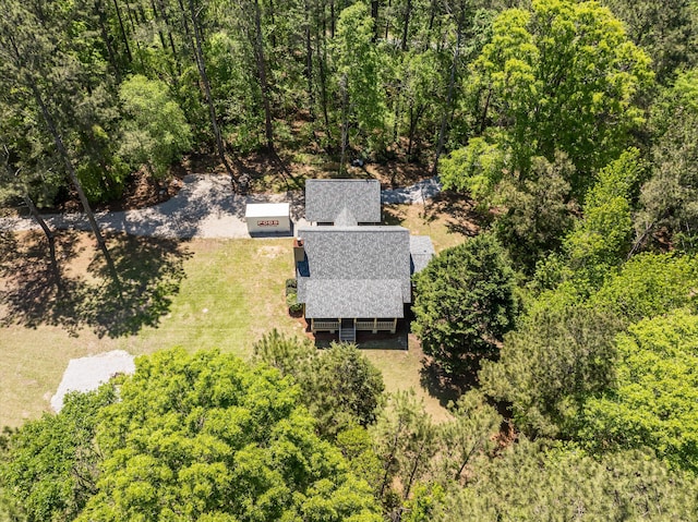 aerial view with a view of trees
