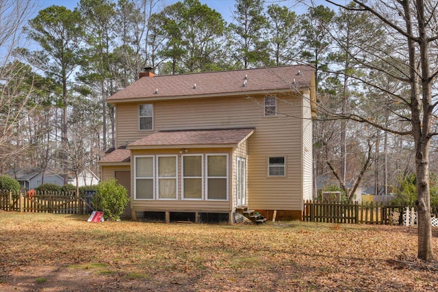 view of back of property