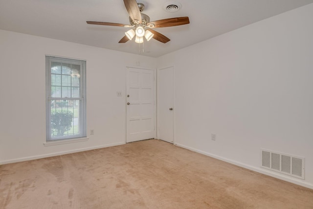 3554 Gardenbrook Dr, Augusta, GA 30906 - spare room with baseboards, light carpet, and ceiling fan