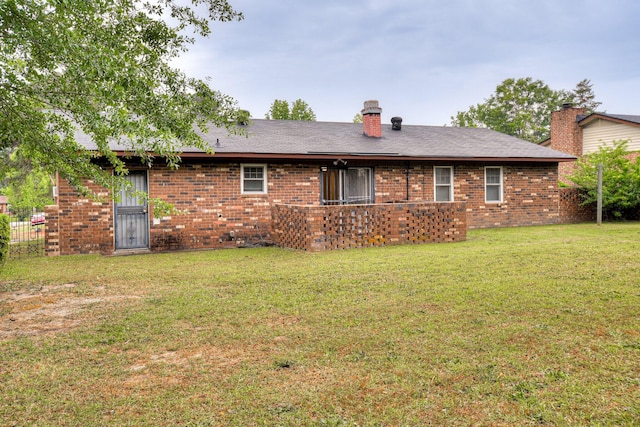 3554 Gardenbrook Dr, Augusta, GA 30906 - rear view of house with brick siding and a yard