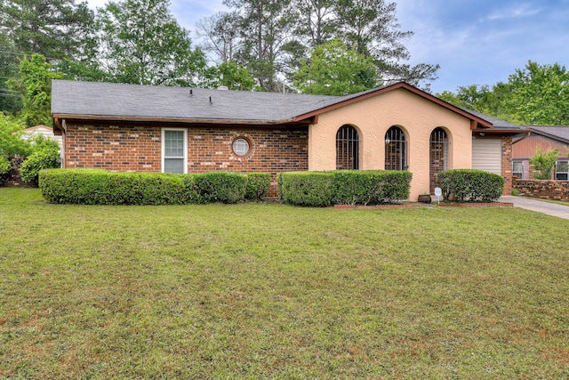 3554 Gardenbrook Dr, Augusta, GA 30906 - ranch-style home with a front yard, brick siding, and a shingled roof