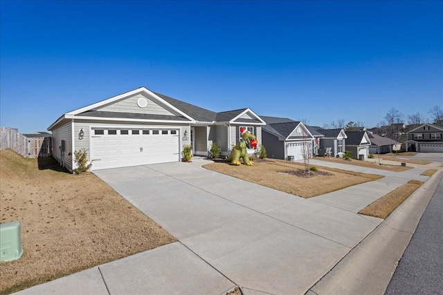 ranch-style house with a garage