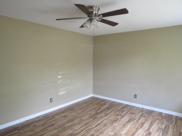 2202 Vireo Dr, North Augusta, SC 29841 - spare room with wood finished floors and ceiling fan