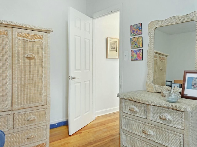 interior space featuring light wood-type flooring