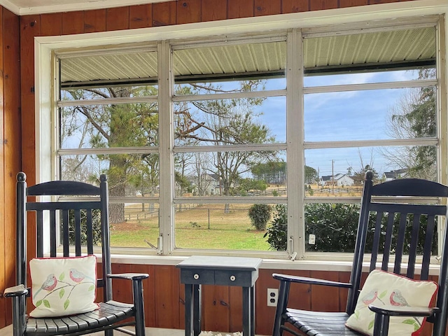 sunroom with a wealth of natural light