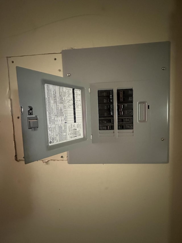 utility room with electric panel