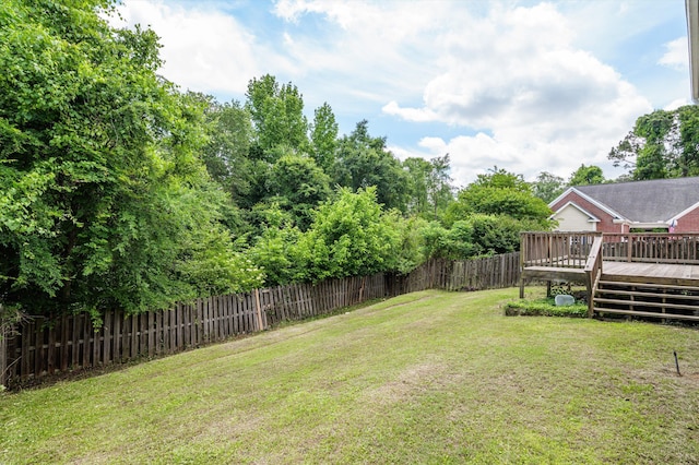 2532 Grier Cir, Evans, GA 30809 - view of yard with a deck