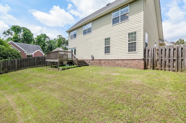 2532 Grier Cir, Evans, GA 30809 - rear view of property with a deck