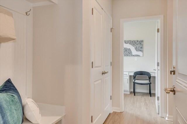 188 Scruple Way, North Augusta, SC 29860 - interior space featuring light wood-style floors and baseboards