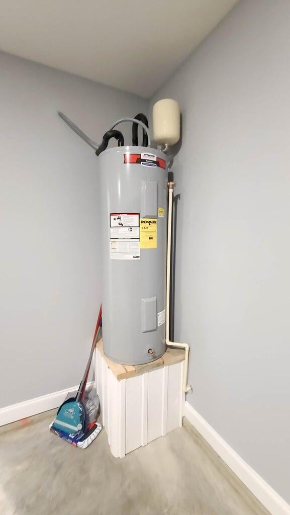 utilities featuring electric water heater