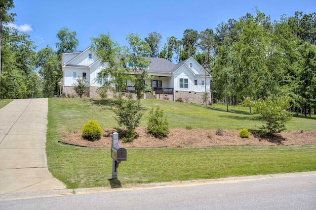 110 Collin Reeds Rd, North Augusta, SC 29860 - view of front of home with board and batten siding and a front yard