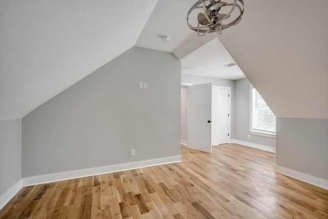 110 Collin Reeds Rd, North Augusta, SC 29860 - bonus room with ceiling fan, lofted ceiling, light wood finished floors, and baseboards