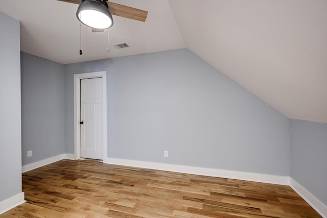 110 Collin Reeds Rd, North Augusta, SC 29860 - bonus room with wood finished floors, lofted ceiling, baseboards, and ceiling fan