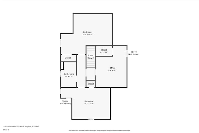 110 Collin Reeds Rd, North Augusta, SC 29860 - floor plan / room layout