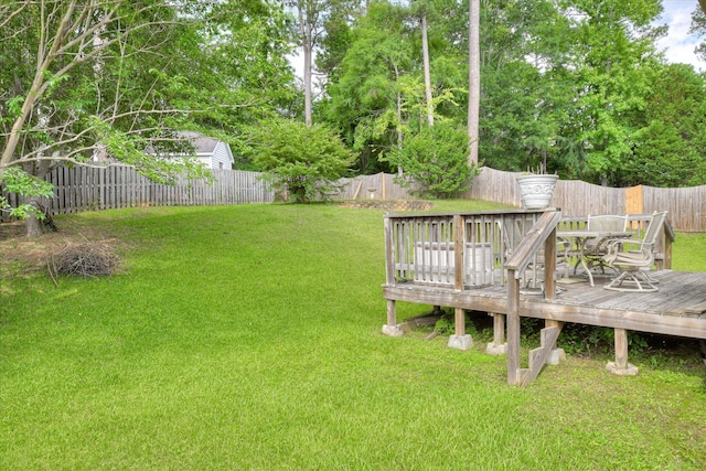 322 Farmington Dr, Evans, GA 30809 - view of yard featuring a deck