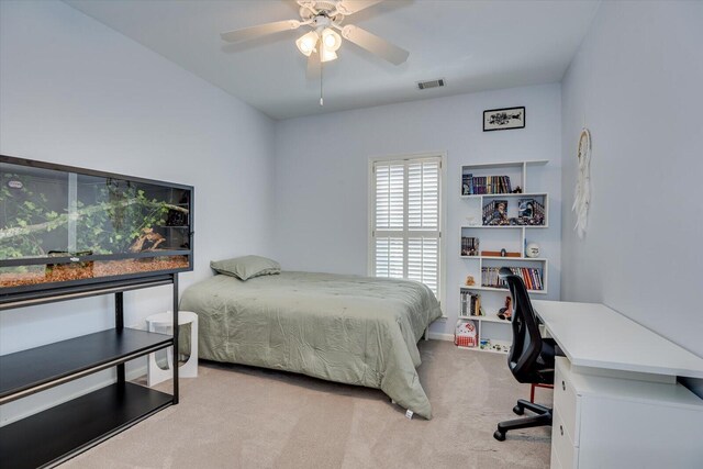 5407 Kiokee Ridge Rd, Evans, GA 30809 - carpeted bedroom featuring visible vents and a ceiling fan