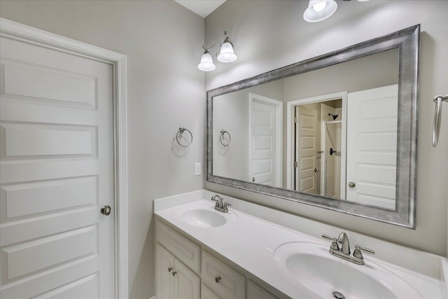 bathroom with vanity