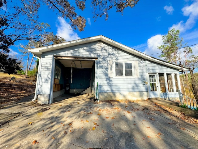 view of property exterior