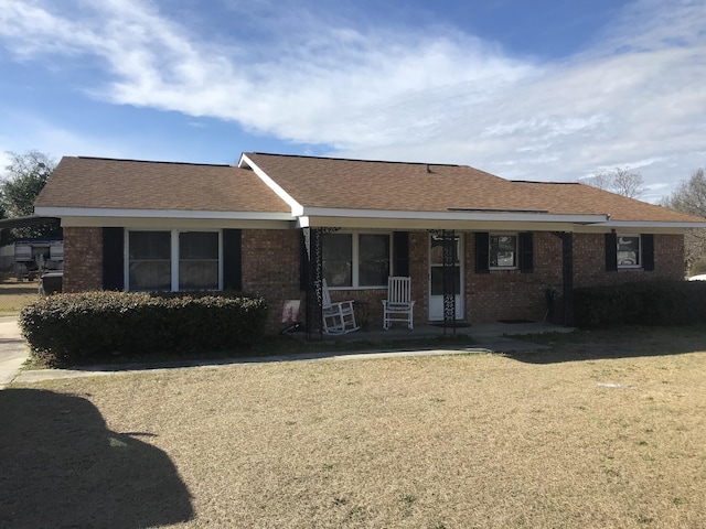 view of ranch-style home