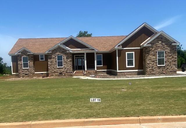 2016 Elite Ct, Hephzibah, GA 30815 - craftsman house with a front lawn, board and batten siding, and crawl space