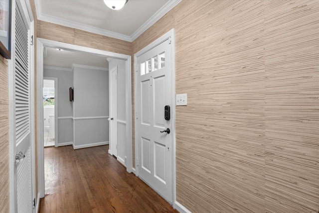 748 Mcclure Dr, Augusta, GA 30909 - foyer entrance with ornamental molding and wood finished floors