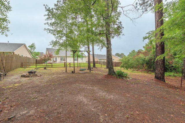 510 Sweet Meadow Dr, Grovetown, GA 30813 - view of yard with a fire pit
