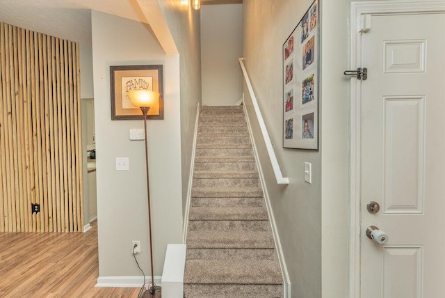 510 Sweet Meadow Dr, Grovetown, GA 30813 - stairs featuring wood finished floors and baseboards