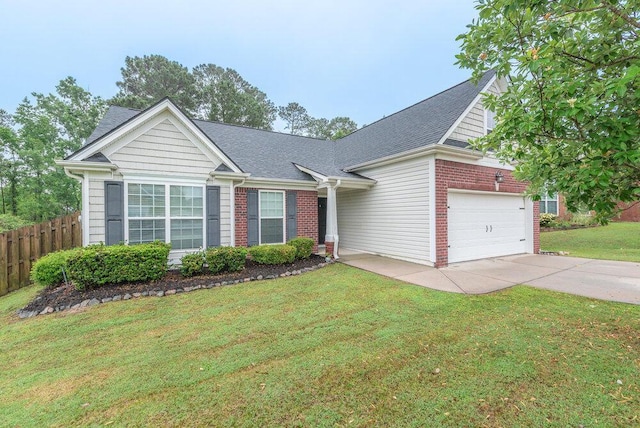 510 Sweet Meadow Dr, Grovetown, GA 30813 - view of front of property featuring concrete driveway, a garage, brick siding, and a shingled roof