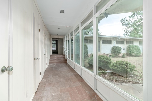 hallway with a healthy amount of sunlight