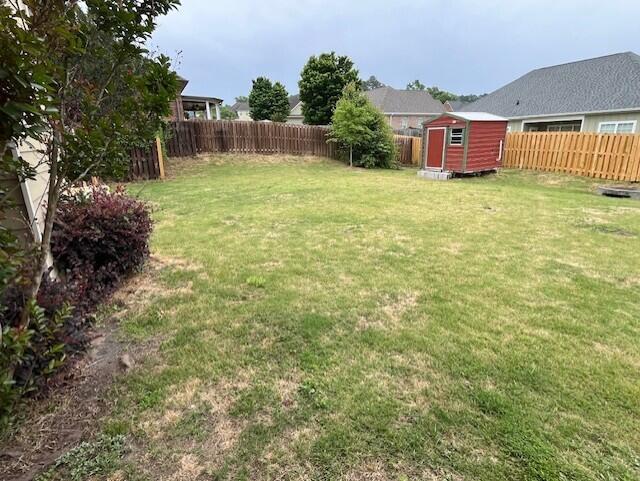 603 Yonto Dr, Grovetown, GA 30813 - view of yard featuring a shed and an outdoor structure