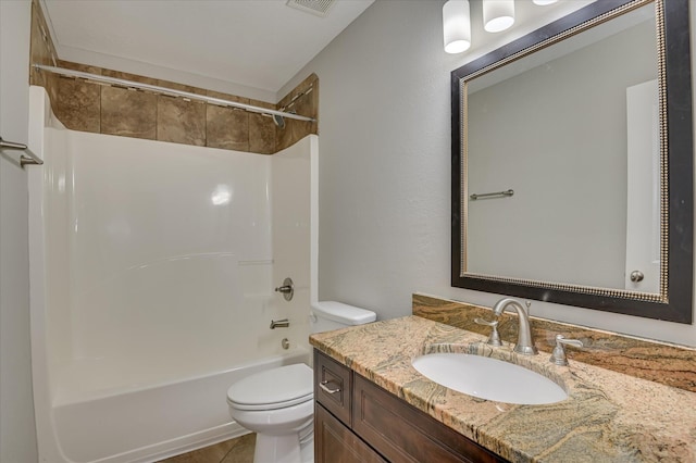 474 Sebastian Dr, Grovetown, GA 30813 - bathroom with vanity, bathtub / shower combination, and tile patterned flooring