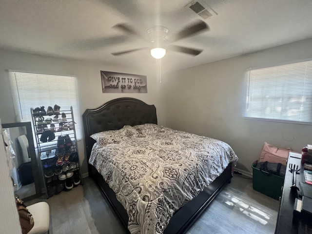 3407 Charing Cross Ct, Augusta, GA 30906 - bedroom with wood finished floors and ceiling fan