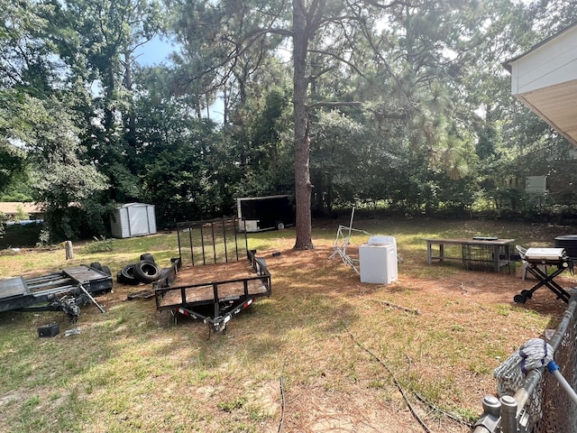 3407 Charing Cross Ct, Augusta, GA 30906 - view of yard with a storage unit