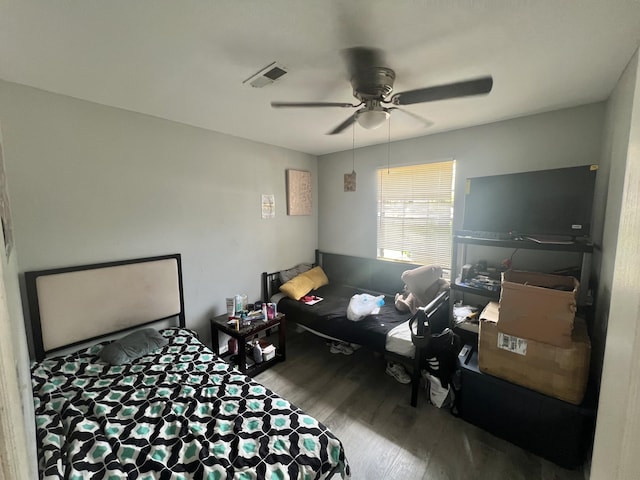 3407 Charing Cross Ct, Augusta, GA 30906 - bedroom featuring wood finished floors and ceiling fan
