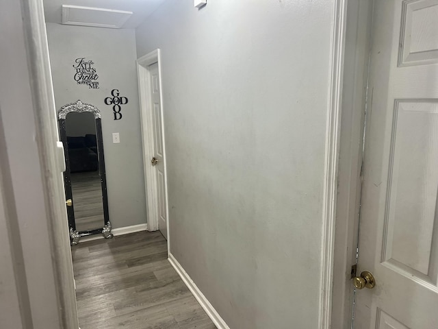 3407 Charing Cross Ct, Augusta, GA 30906 - hall featuring wood finished floors and attic access