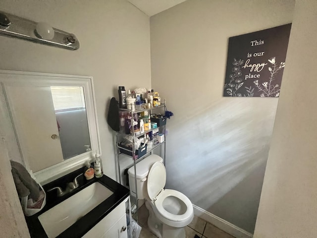 3407 Charing Cross Ct, Augusta, GA 30906 - half bath with vanity and tile patterned flooring