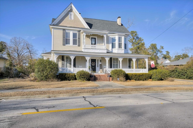 victorian house with covered porch