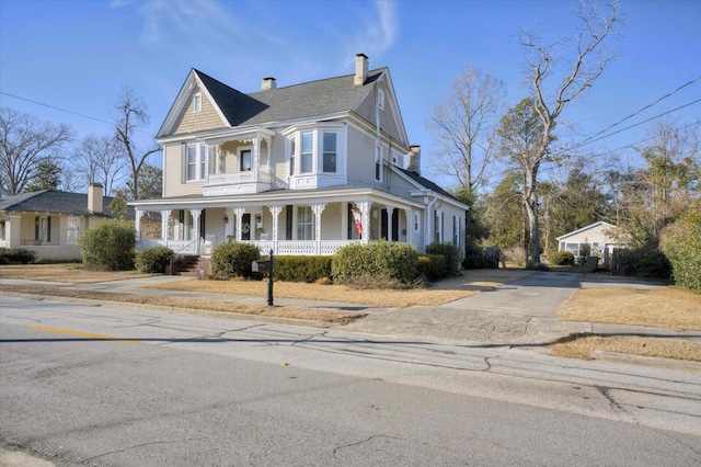 victorian-style house with covered porch