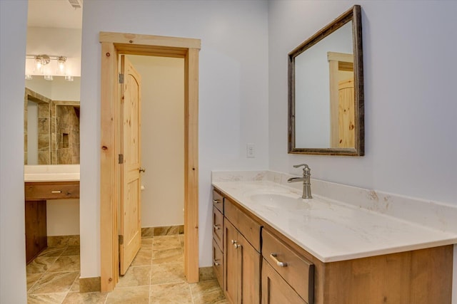 bathroom featuring vanity