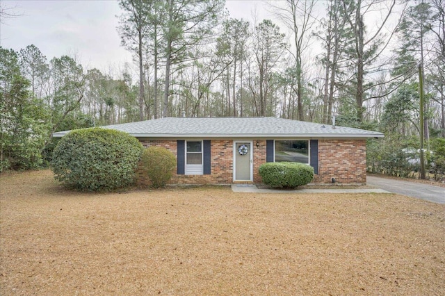 view of ranch-style home