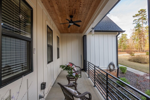 5416 Old Washington Rd, Evans, GA 30809 - balcony with ceiling fan