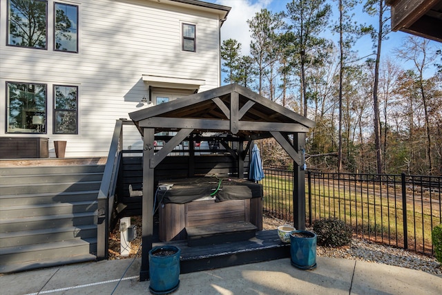 5416 Old Washington Rd, Evans, GA 30809 - view of patio with a hot tub