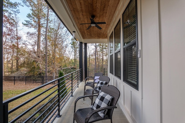 5416 Old Washington Rd, Evans, GA 30809 - balcony with ceiling fan