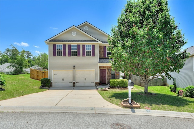 324 Congling Cir, Grovetown, GA 30813 - traditional-style house featuring a garage, concrete driveway, and brick siding